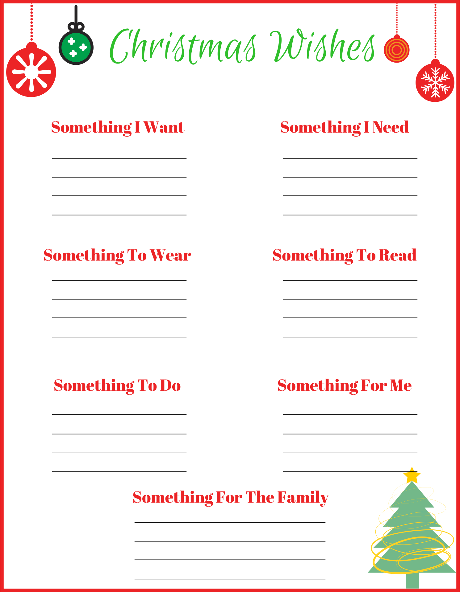 90 Christmas List Free Printable 67