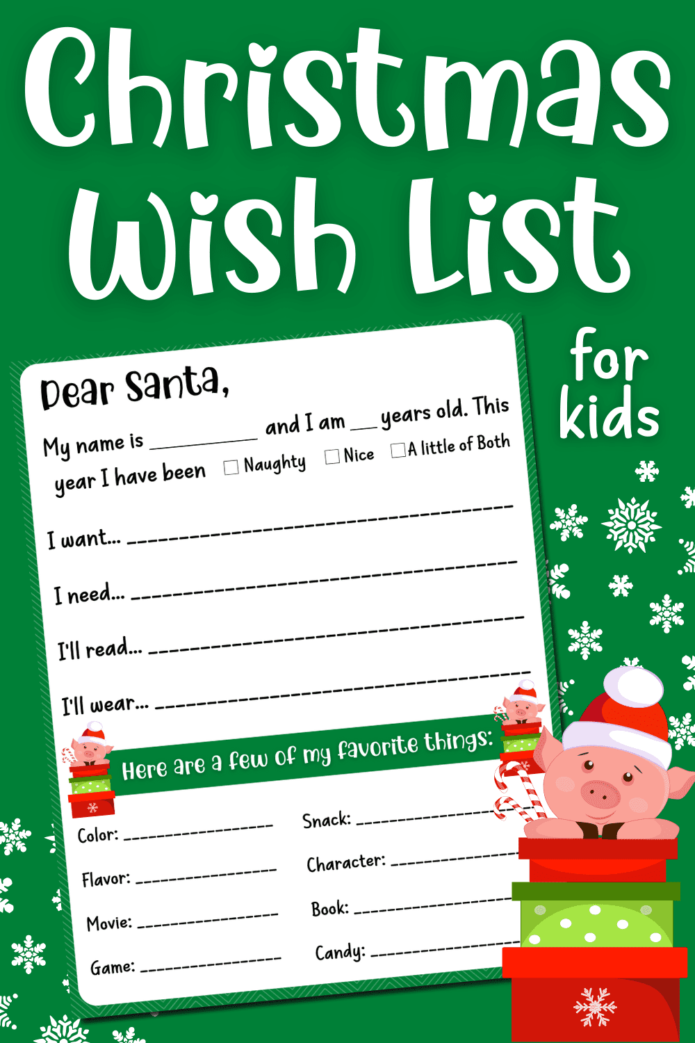 90 Christmas List Free Printable 83