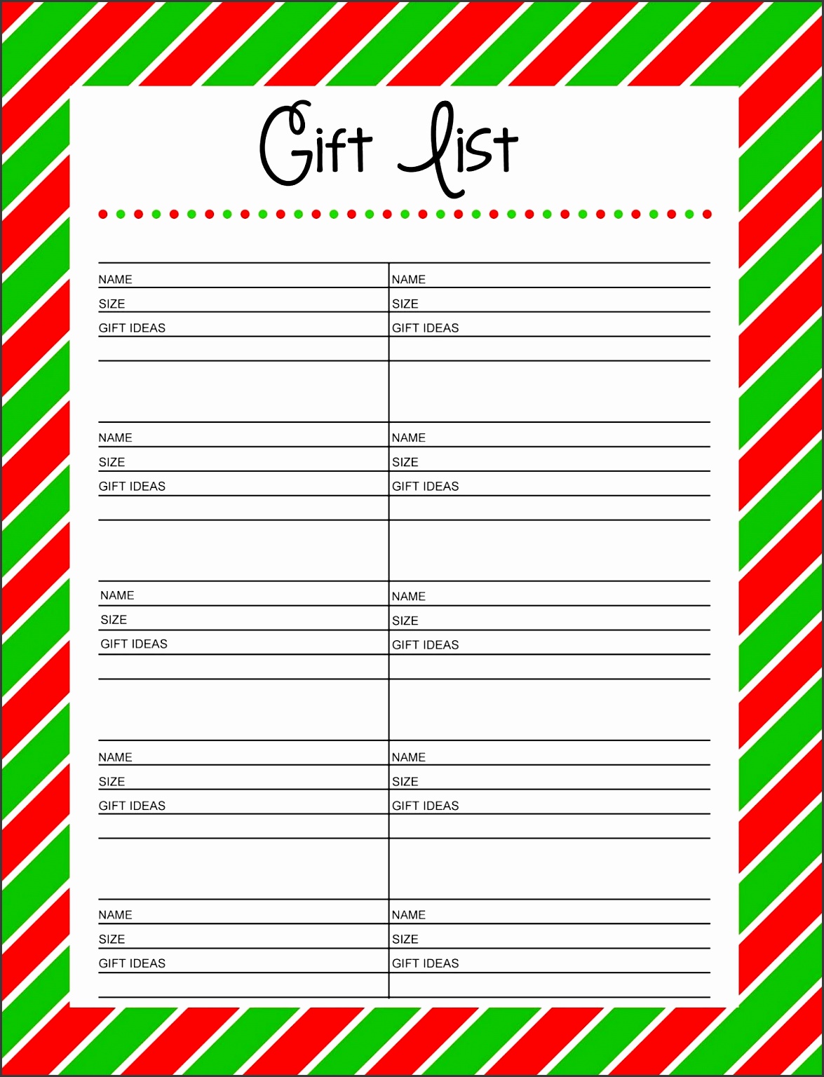 90 Christmas List Free Printable 84