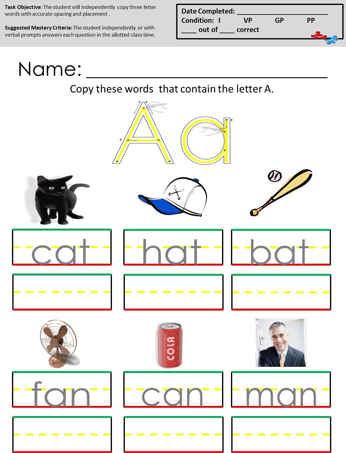 90 Free Printable Autism Worksheets Pdf 3