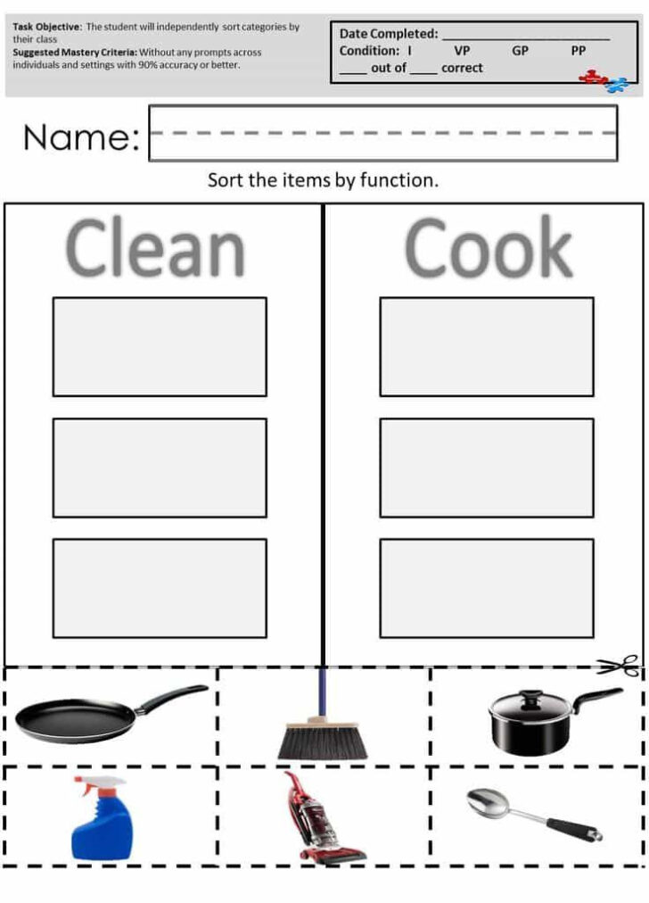 90 Free Printable Autism Worksheets Pdf 45