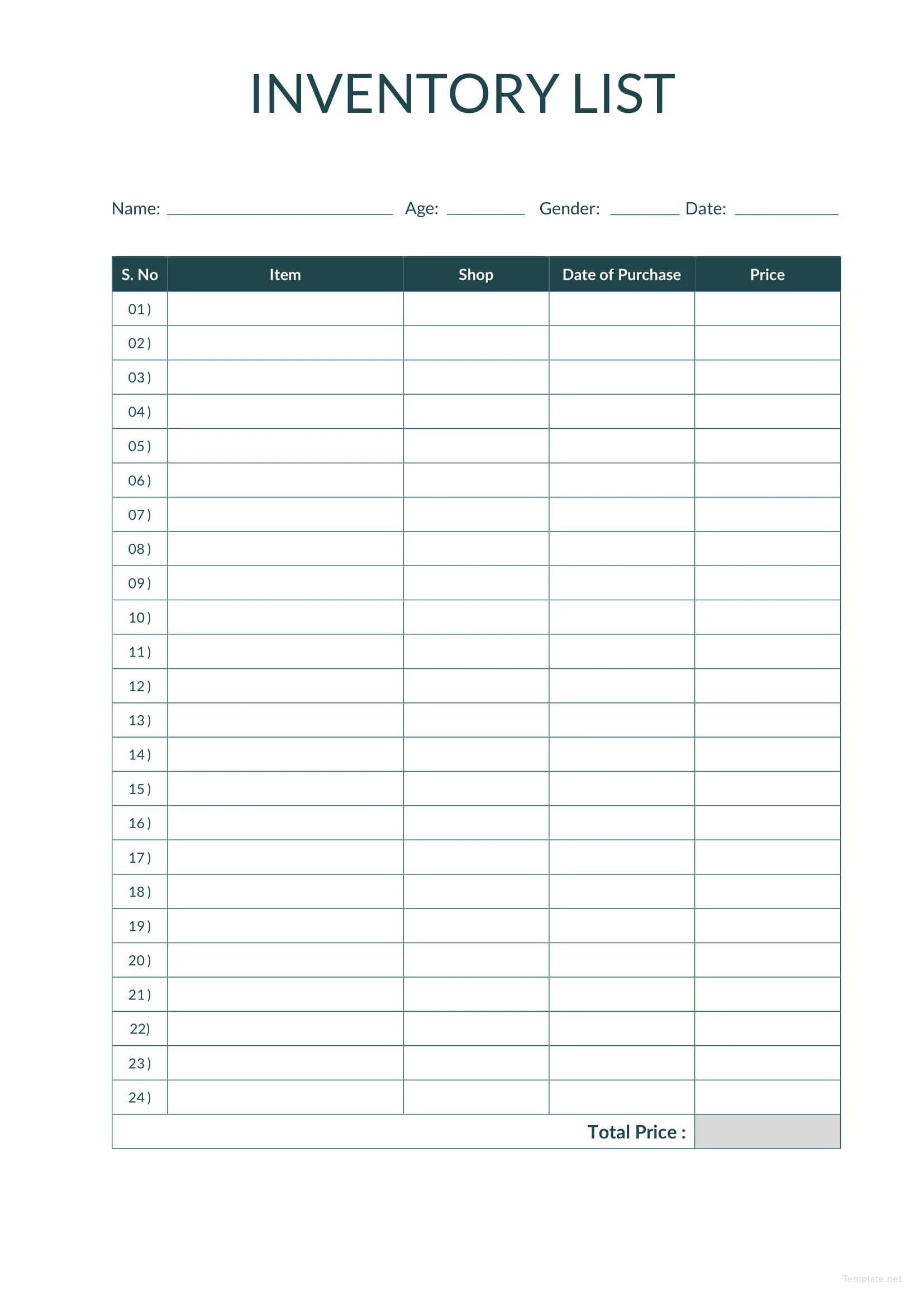 90 Free Printable Coin Inventory Sheets 66