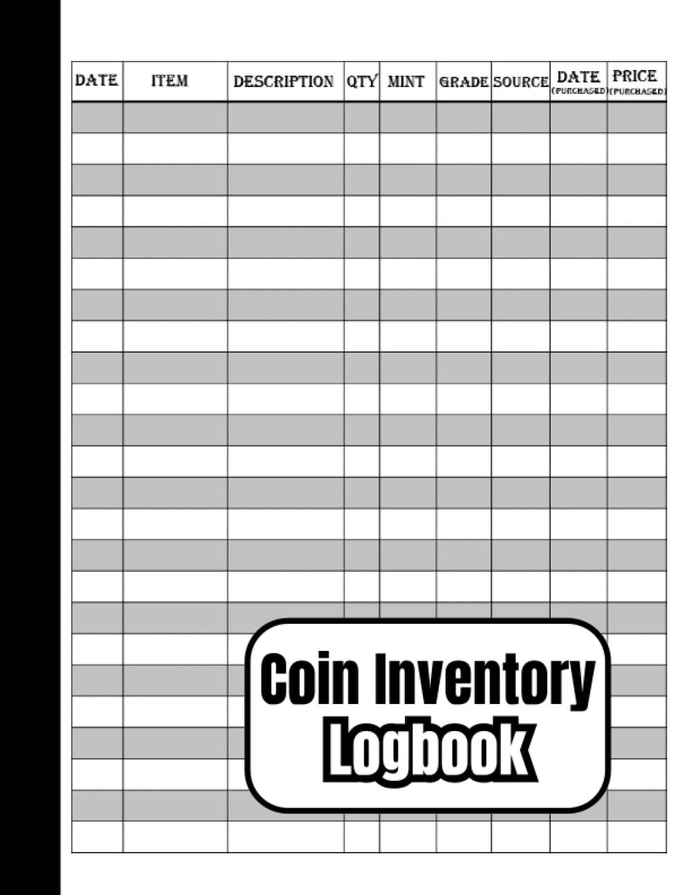 90 Free Printable Coin Inventory Sheets 96