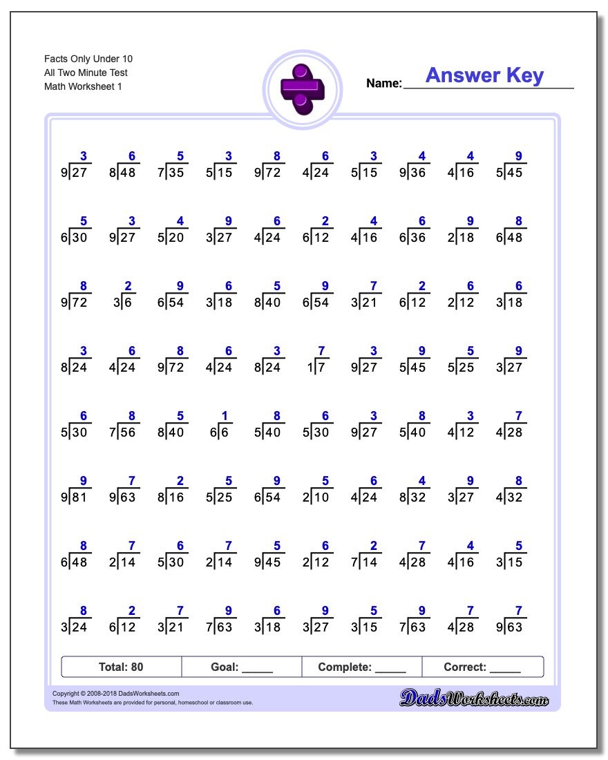 90 Free Printable Division Chart 14