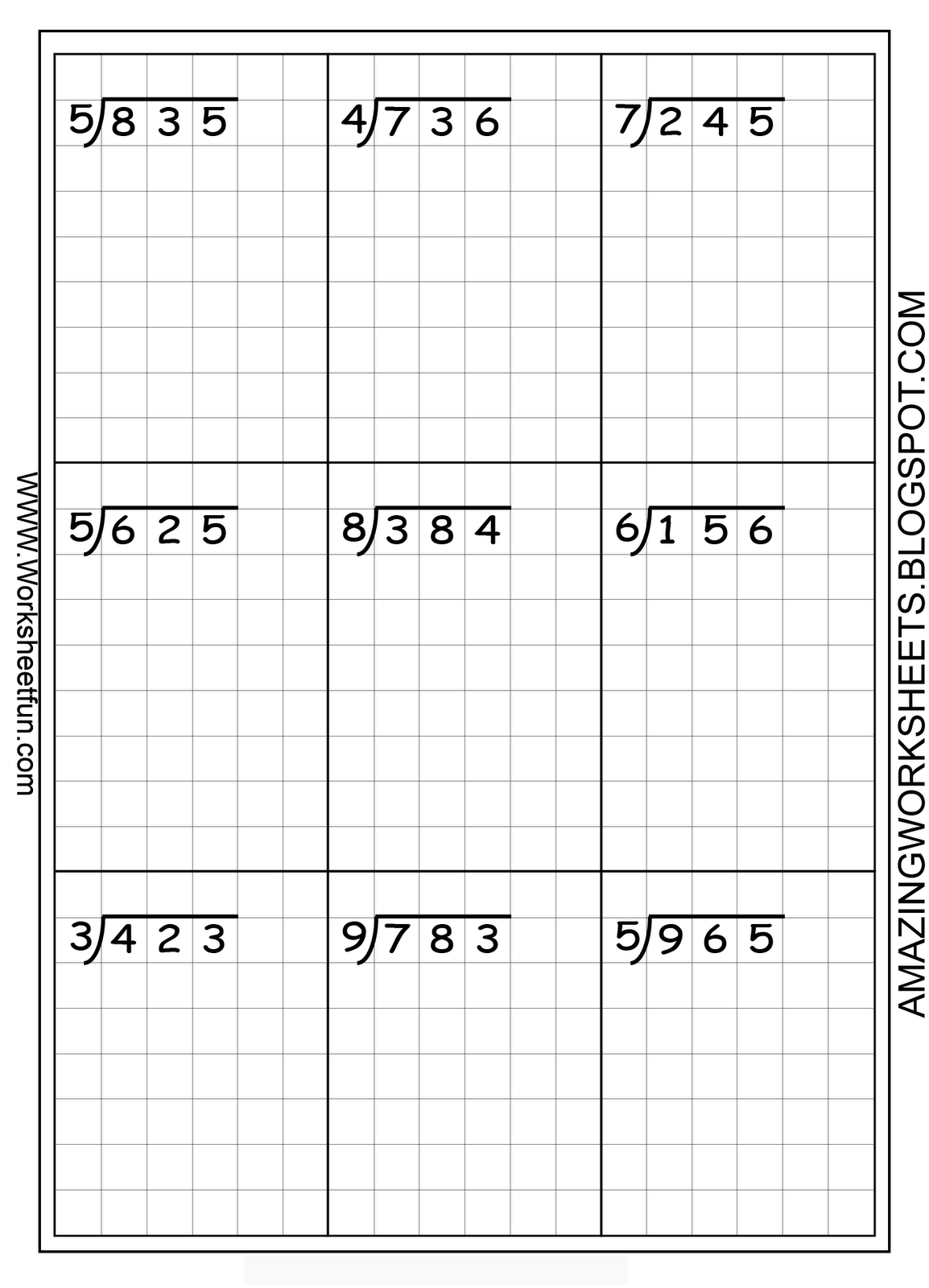 90 Free Printable Division Chart 30