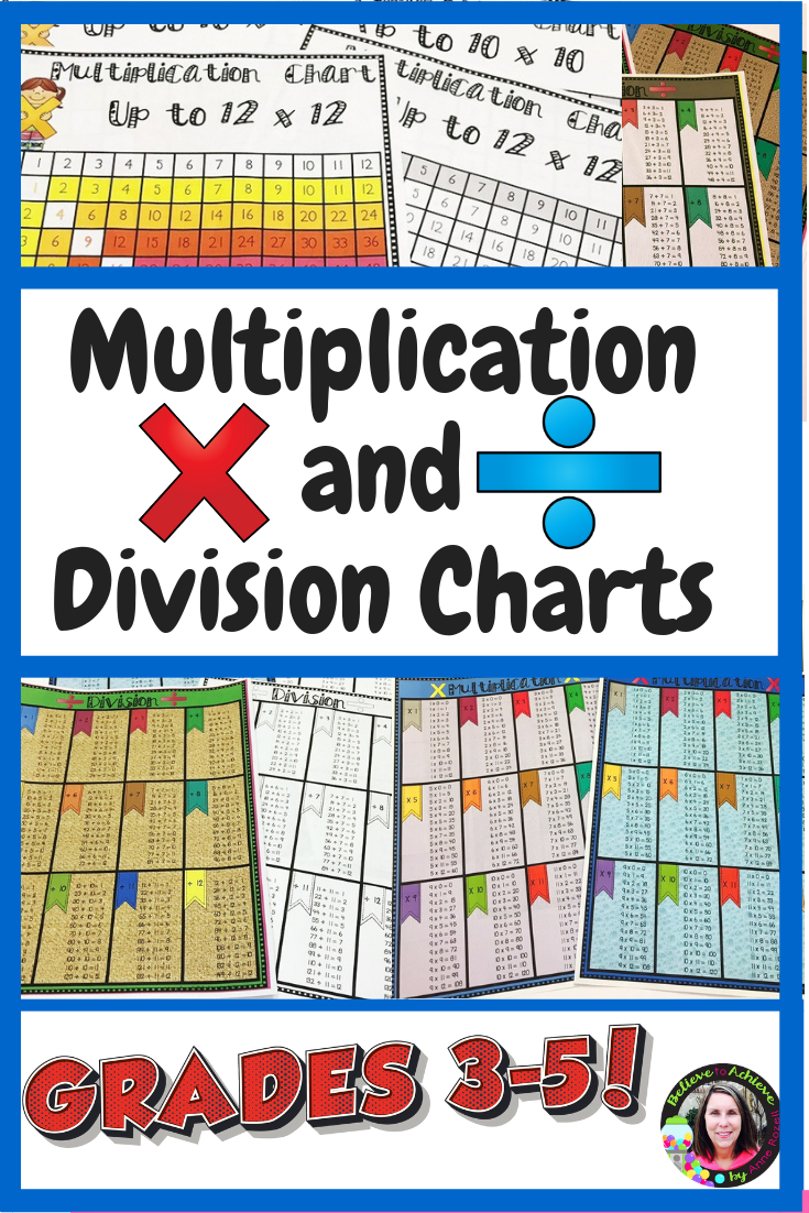 90 Free Printable Division Chart 75