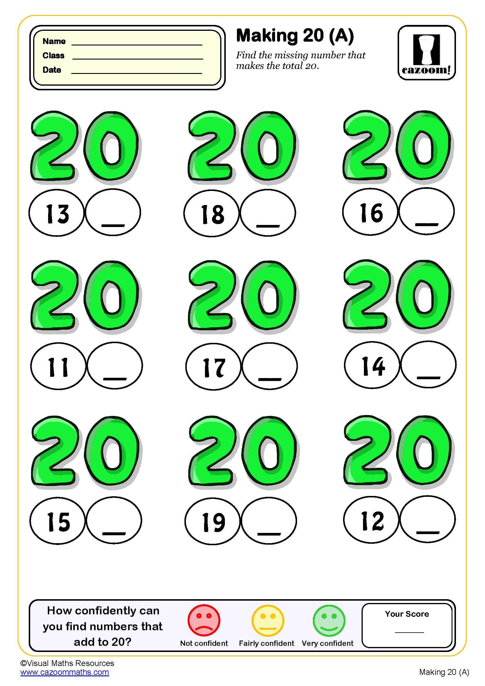 90 Free Printable Math Sheets For Kindergarten 15