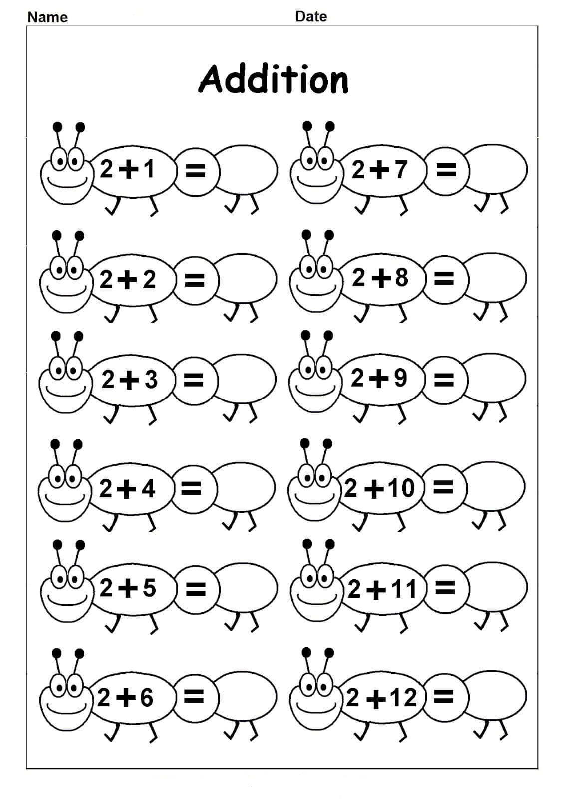 90 Free Printable Math Sheets For Kindergarten 24