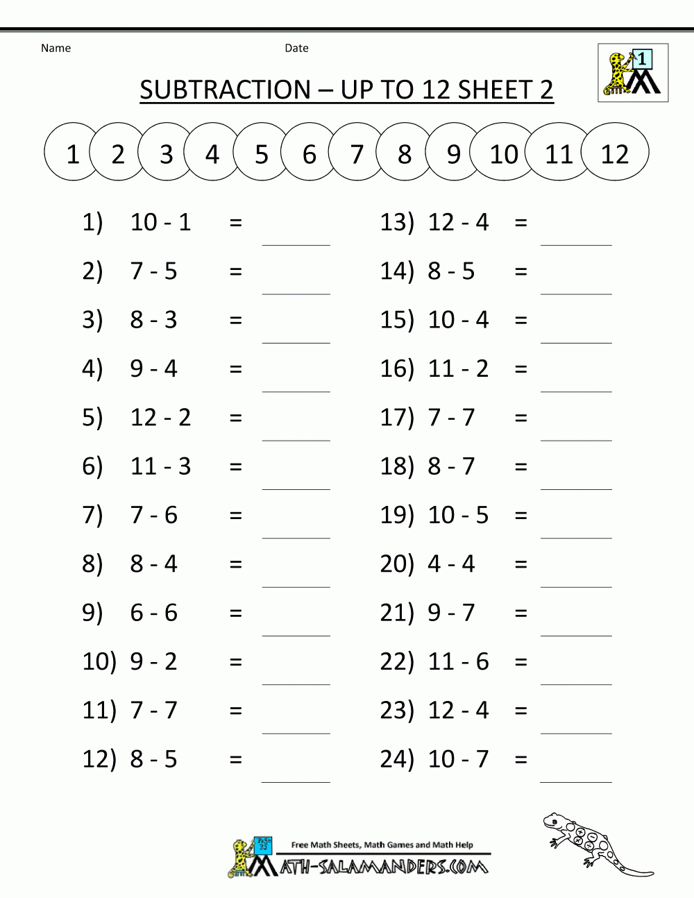 90 Free Printable Math Sheets For Kindergarten 30