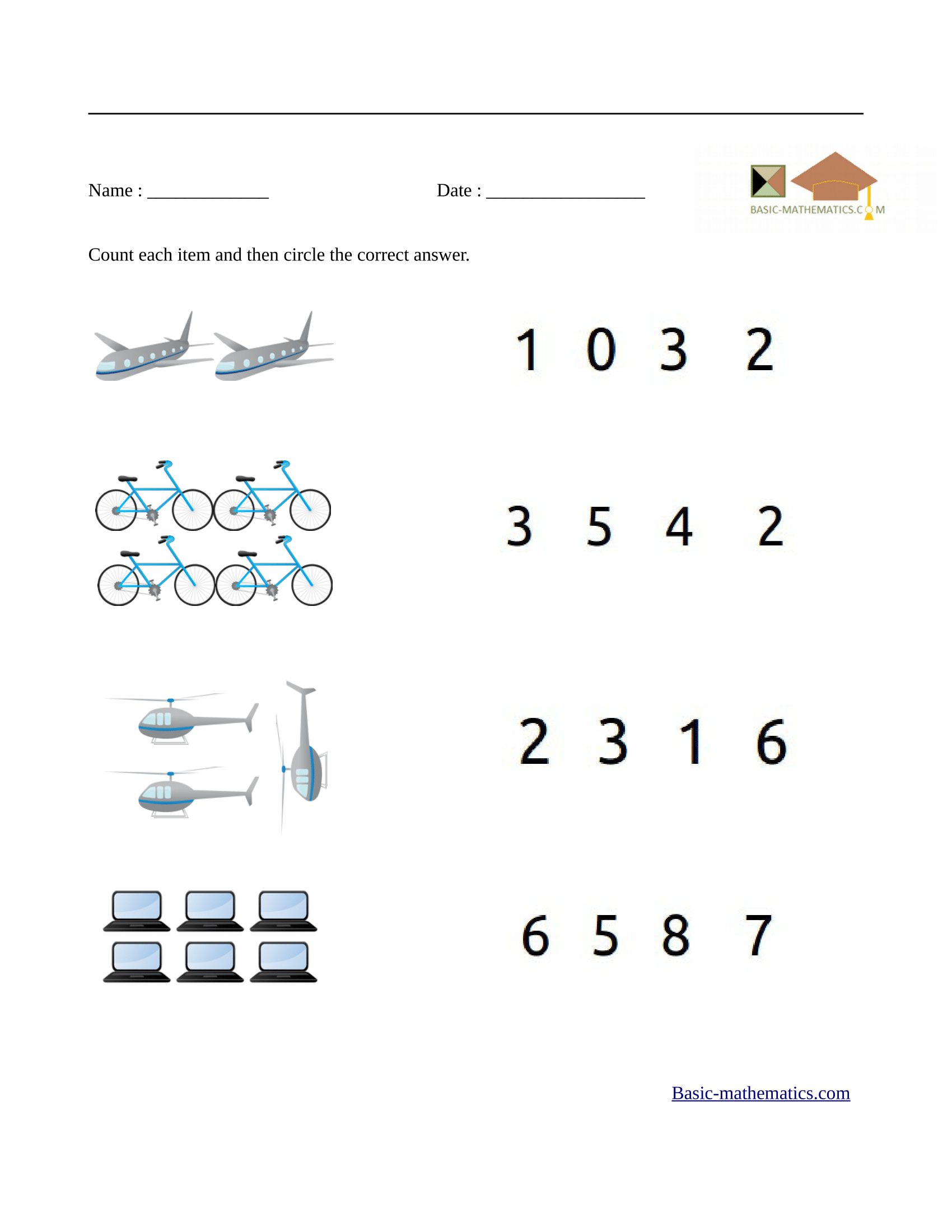 90 Free Printable Math Sheets For Kindergarten 5