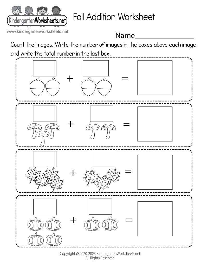 90 Free Printable Math Sheets For Kindergarten 82