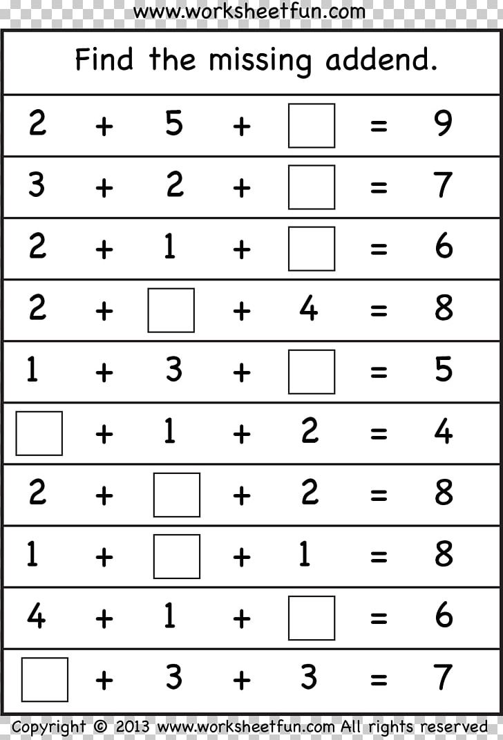 90 Free Printable Math Sheets For Kindergarten 86