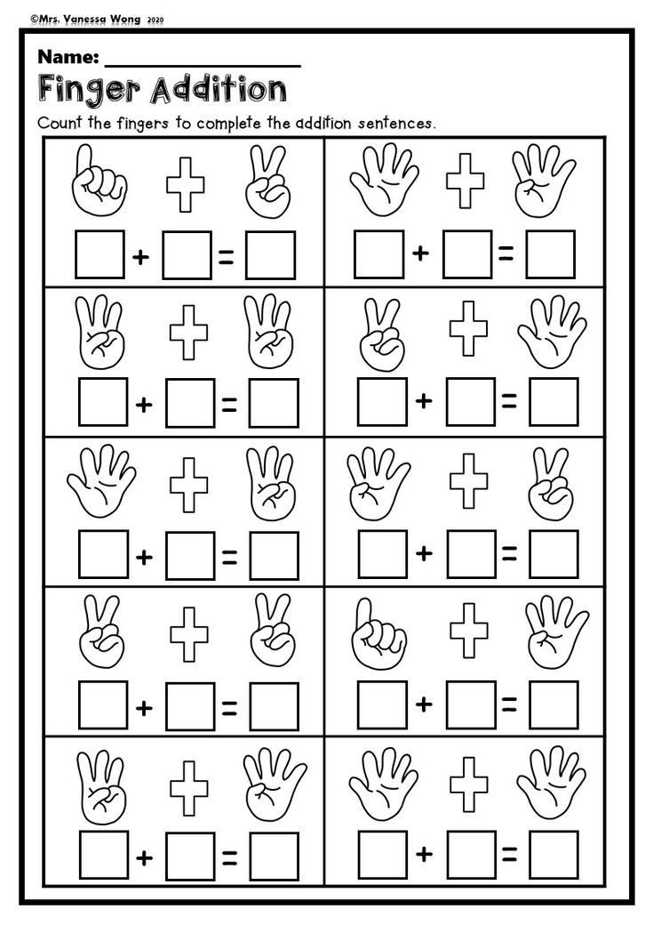90 Free Printable Math Sheets For Kindergarten 93