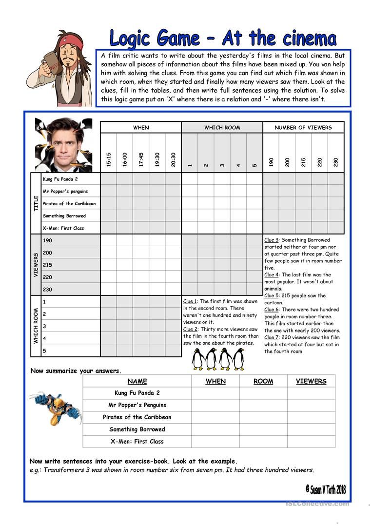 90 Logic Puzzles Free Printable 11