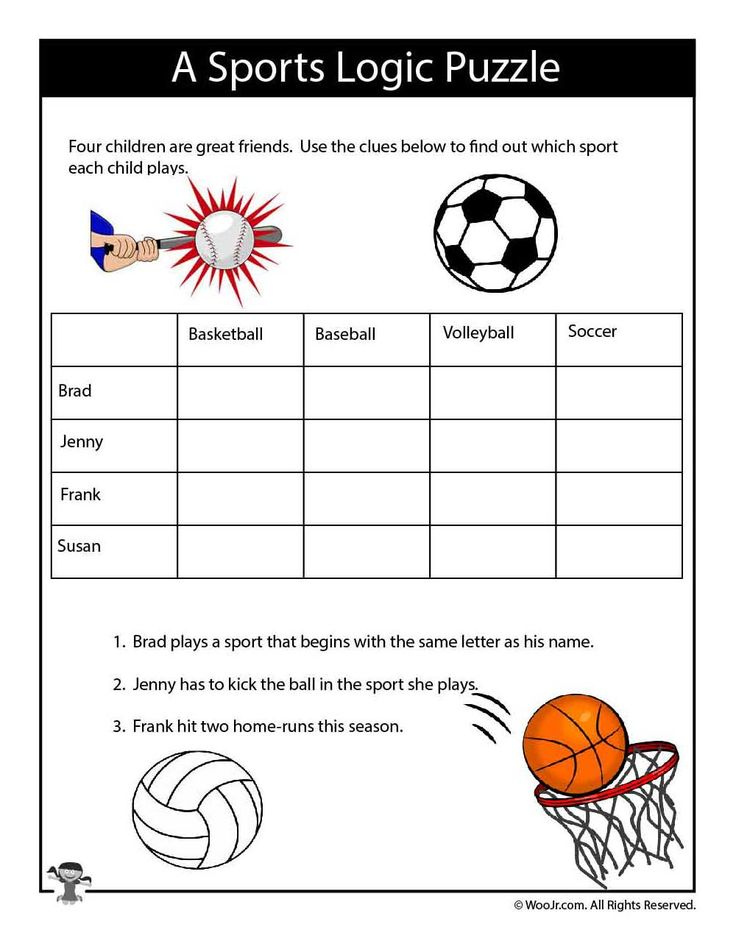 90 Logic Puzzles Free Printable 24