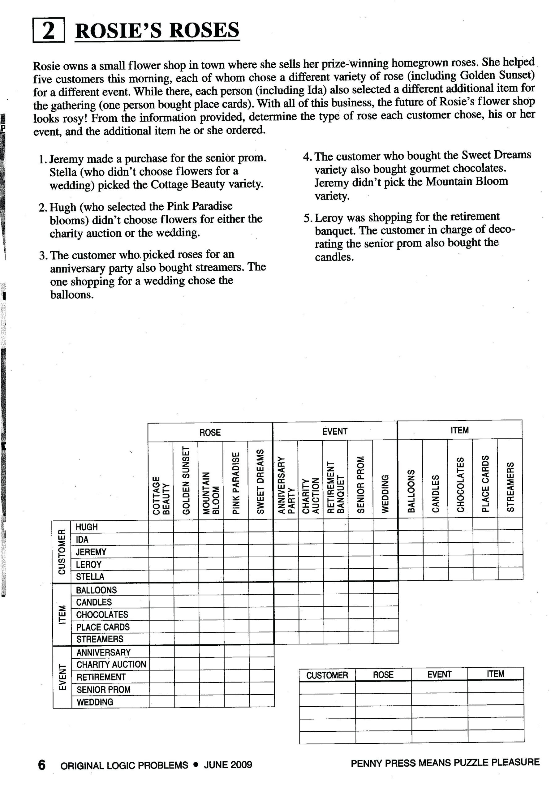 90 Logic Puzzles Free Printable 28