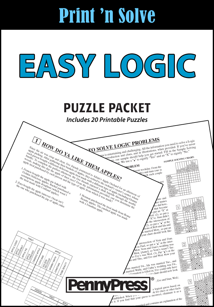 90 Logic Puzzles Free Printable 43