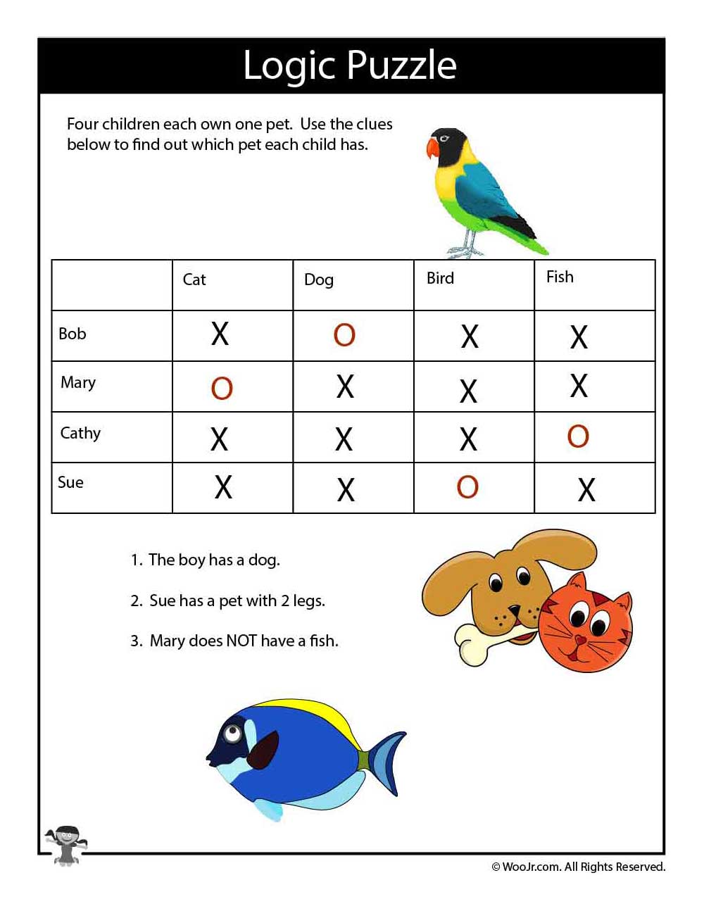 90 Logic Puzzles Free Printable 49