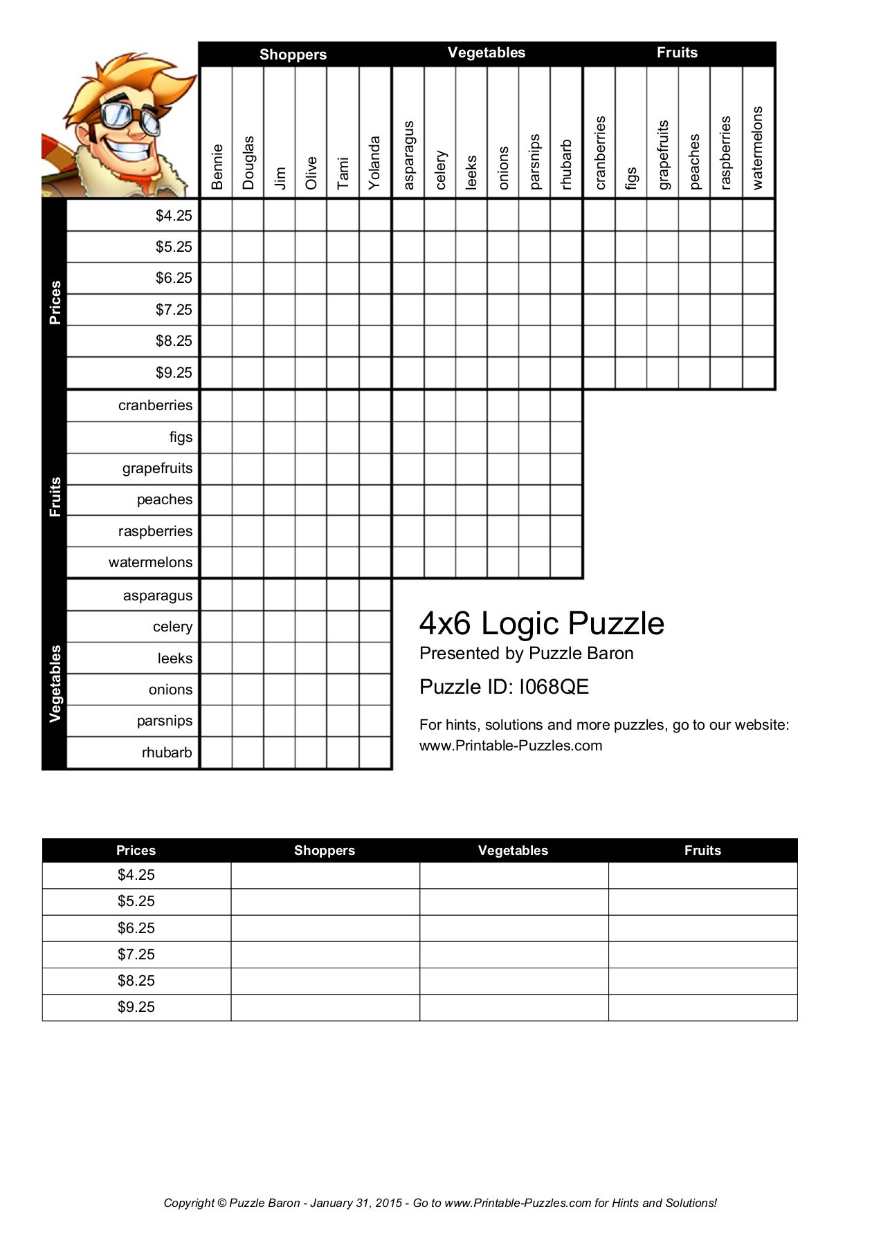 90 Logic Puzzles Free Printable 5