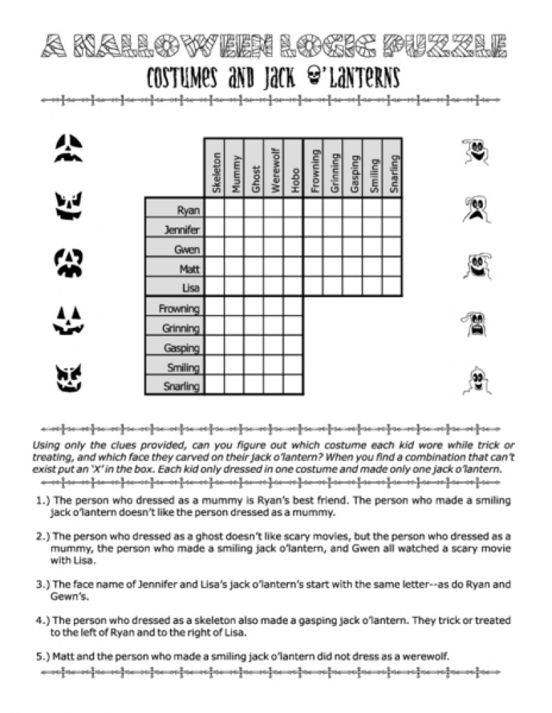90 Logic Puzzles Free Printable 68