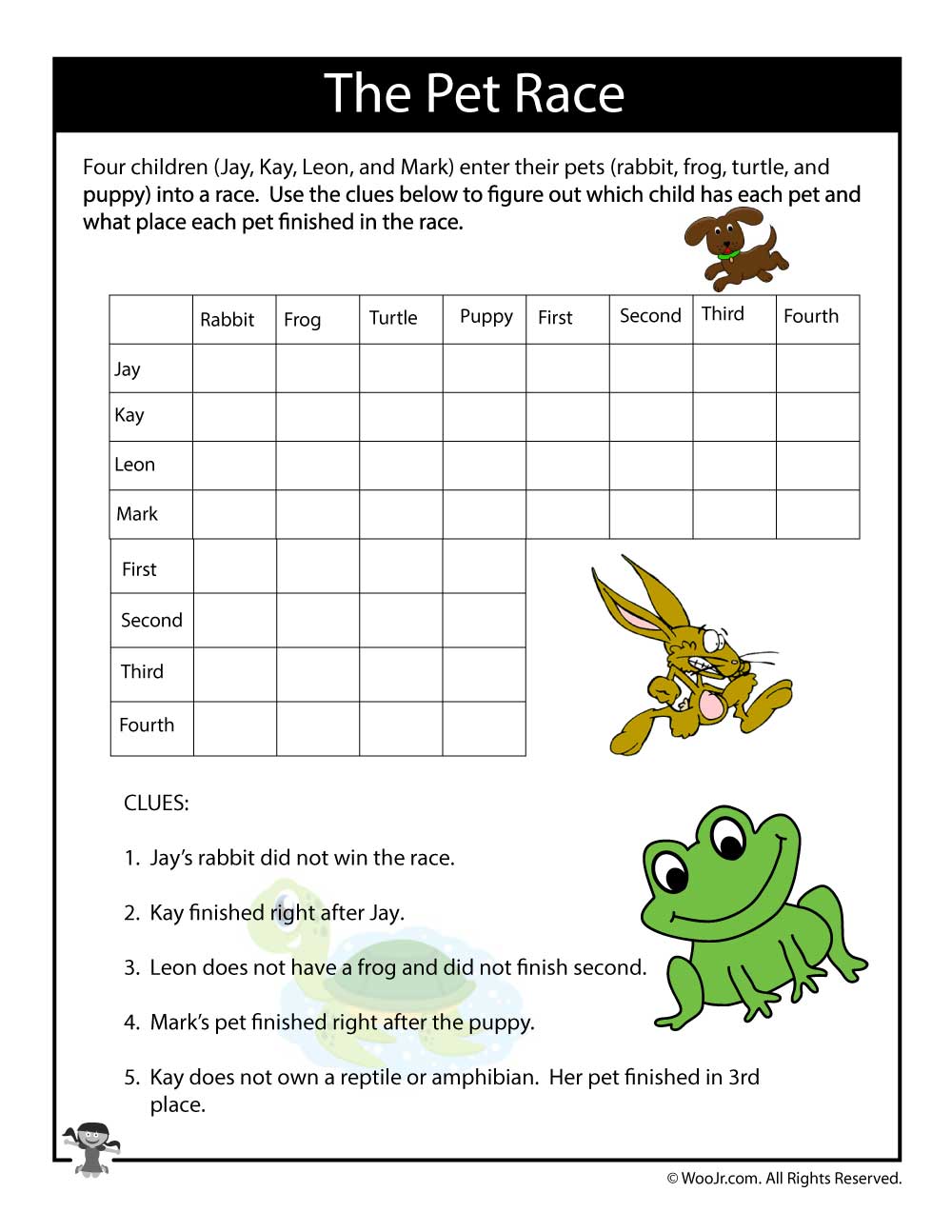 90 Logic Puzzles Free Printable 72