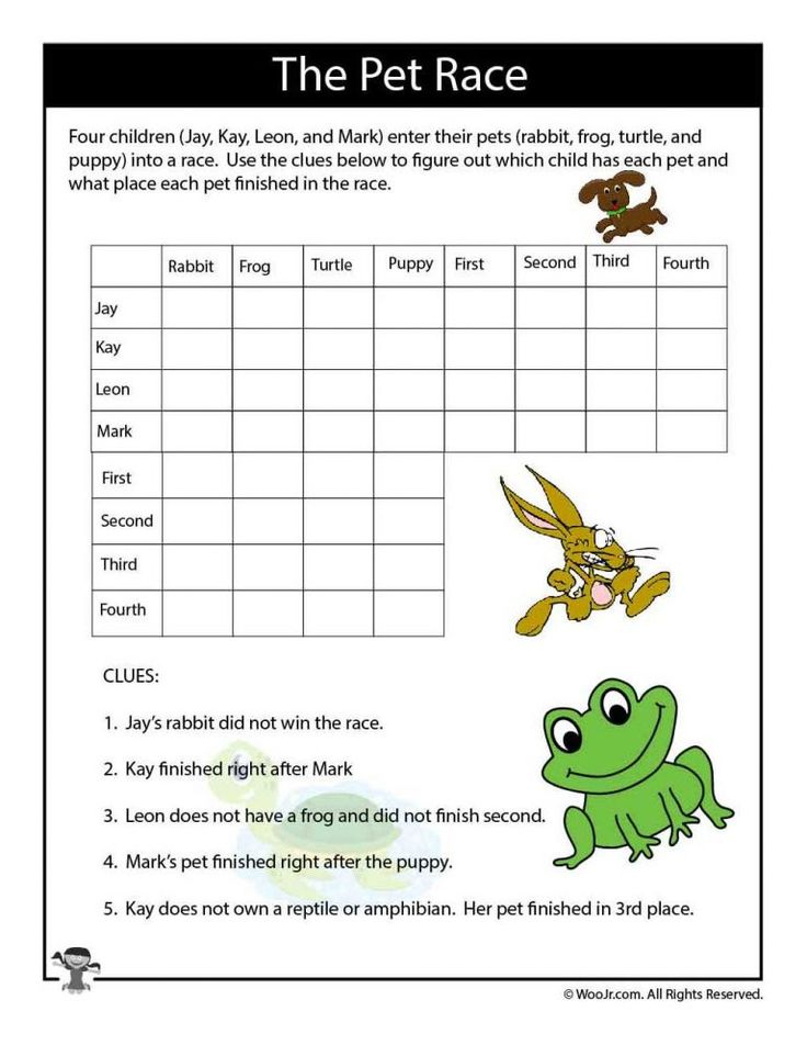 90 Logic Puzzles Free Printable 75