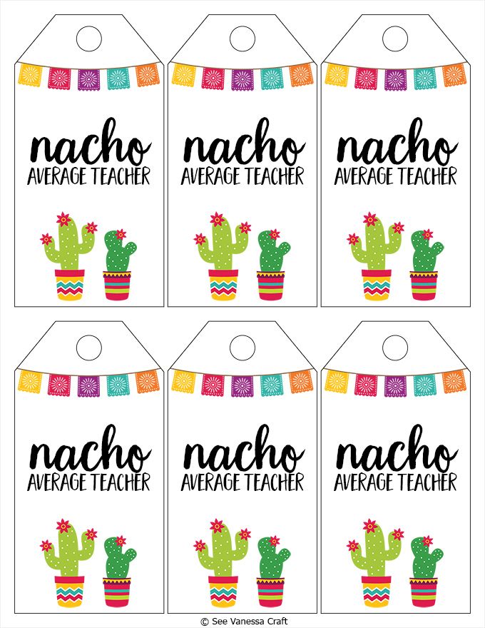 90 Nacho Average Teacher Printable Free 17