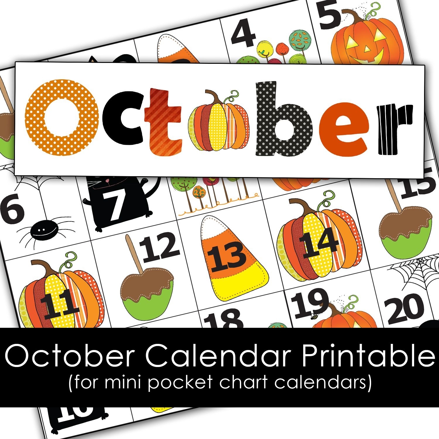 90 October Calendar Free Printable 3
