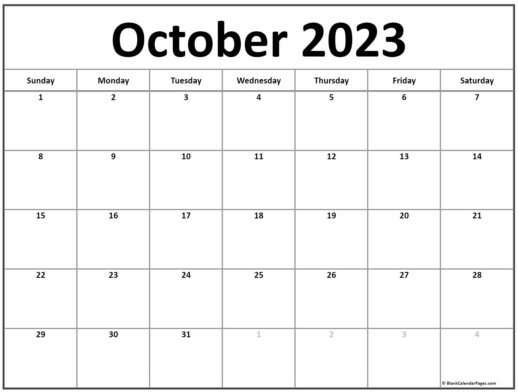 90 October Calendar Free Printable 32