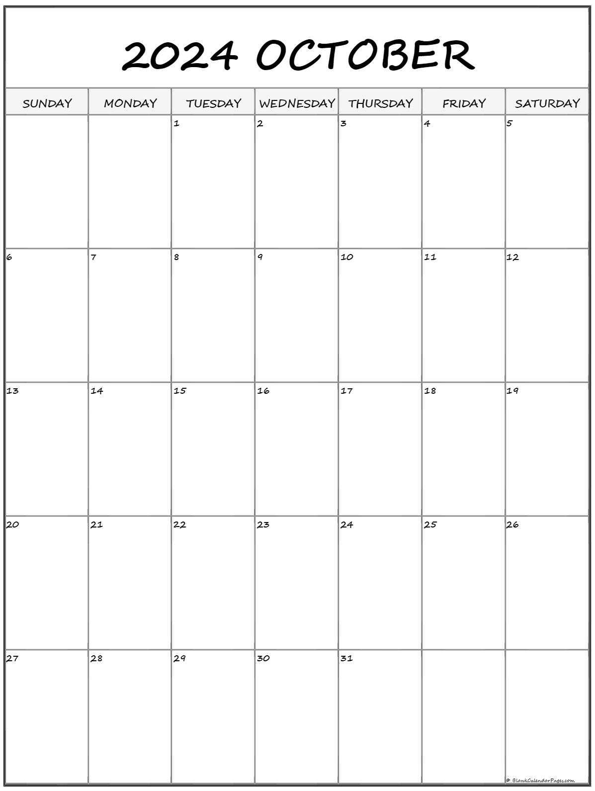 90 October Calendar Free Printable 55