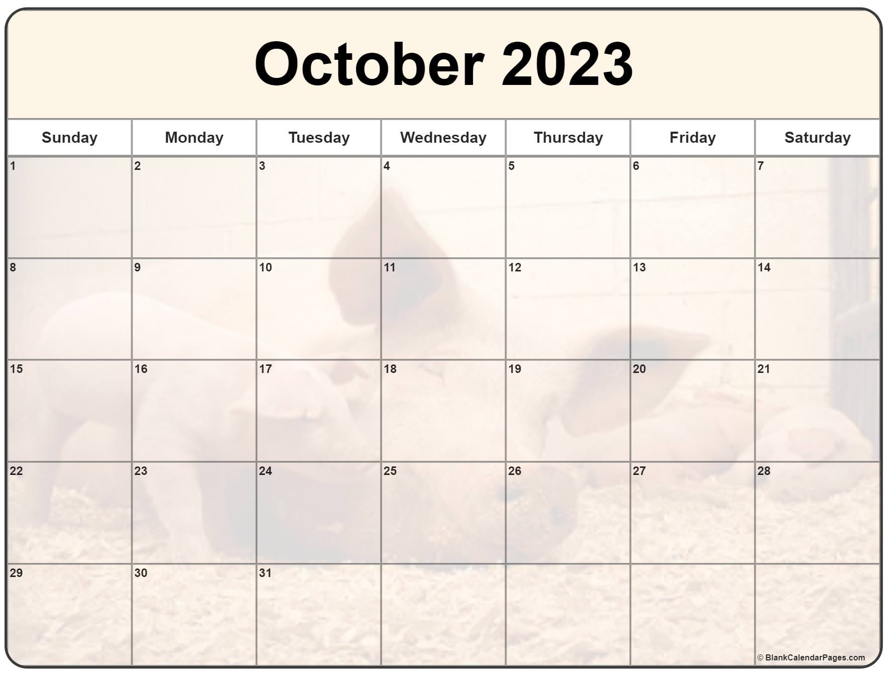 90 October Calendar Free Printable 78