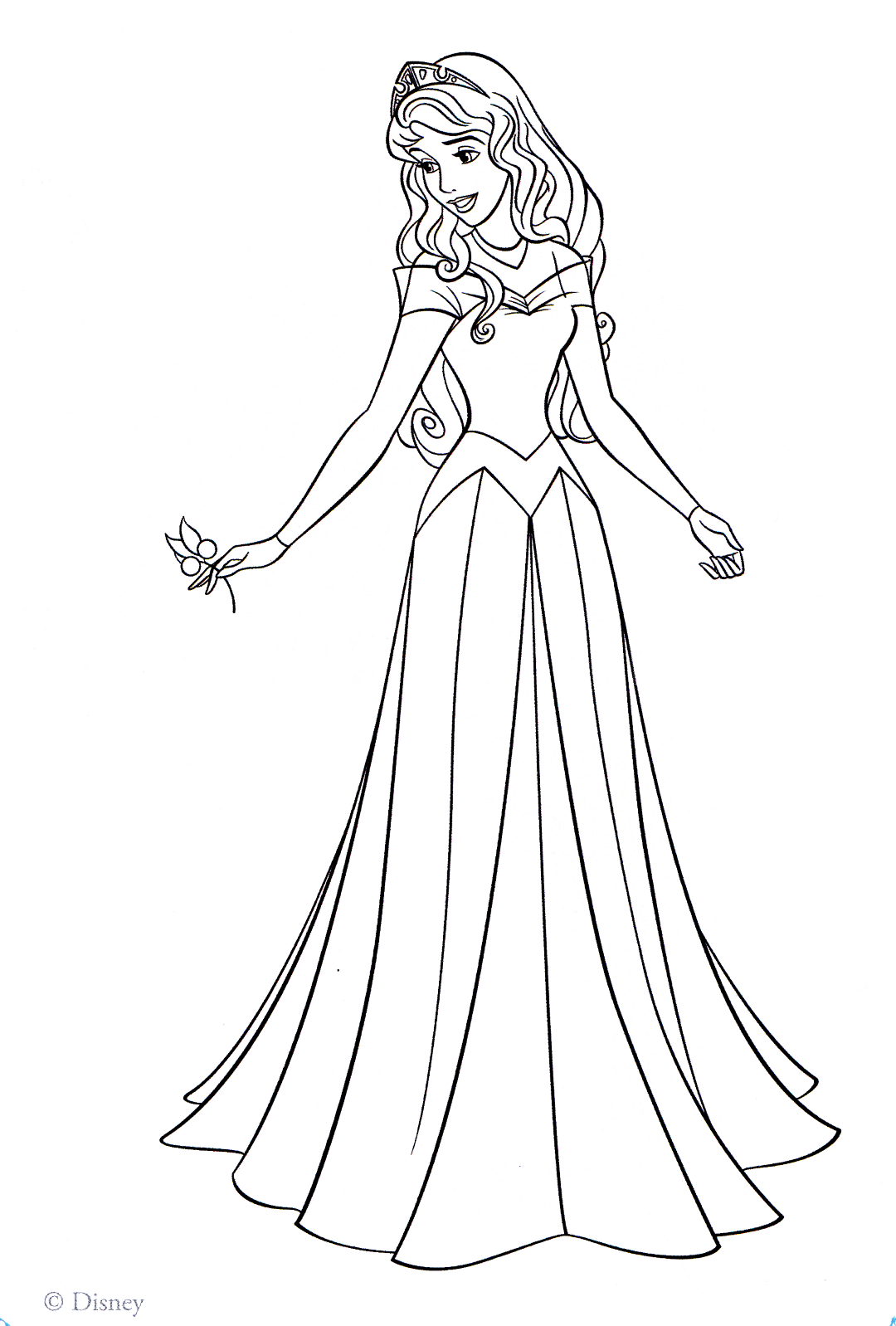 90 Princess Printable Coloring Page 14