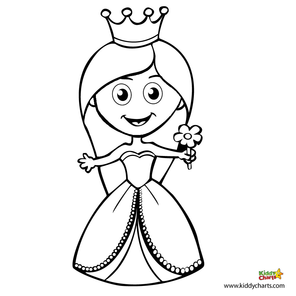 90 Princess Printable Coloring Page 20