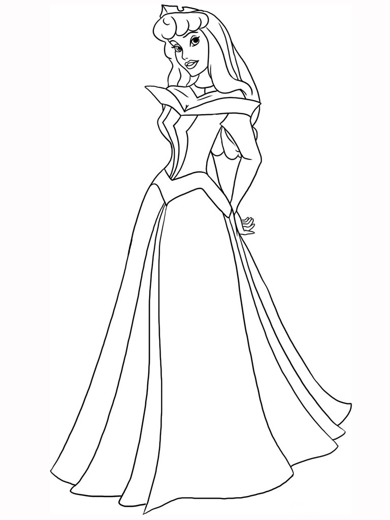 90 Princess Printable Coloring Page 30