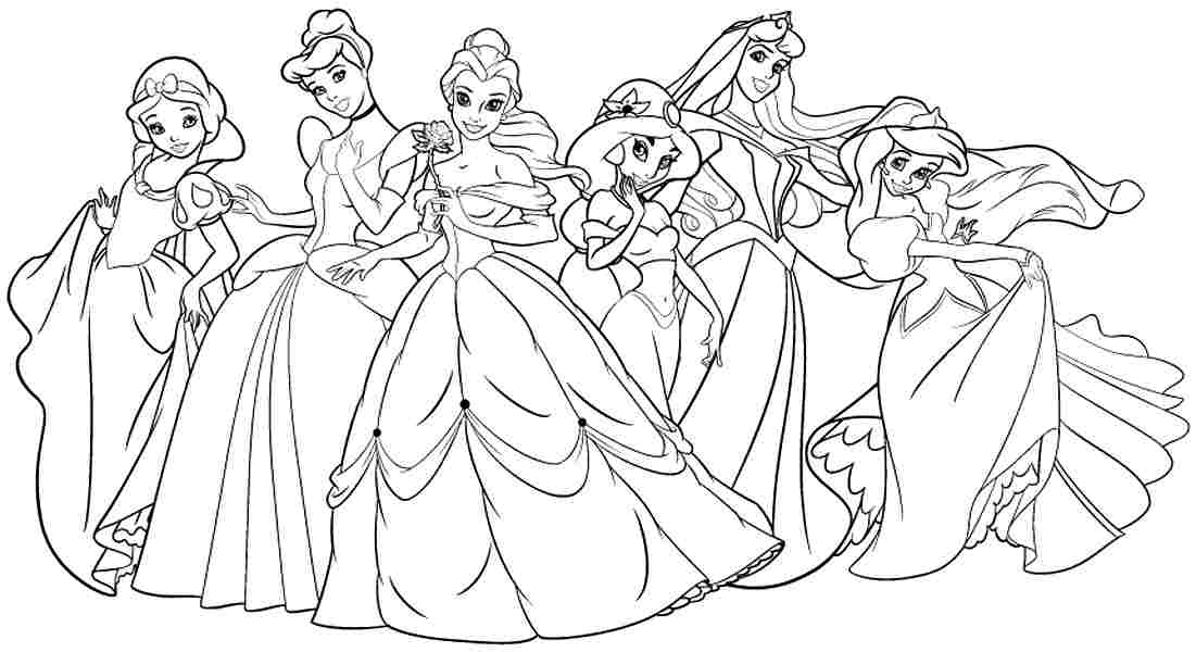 90 Princess Printable Coloring Page 35