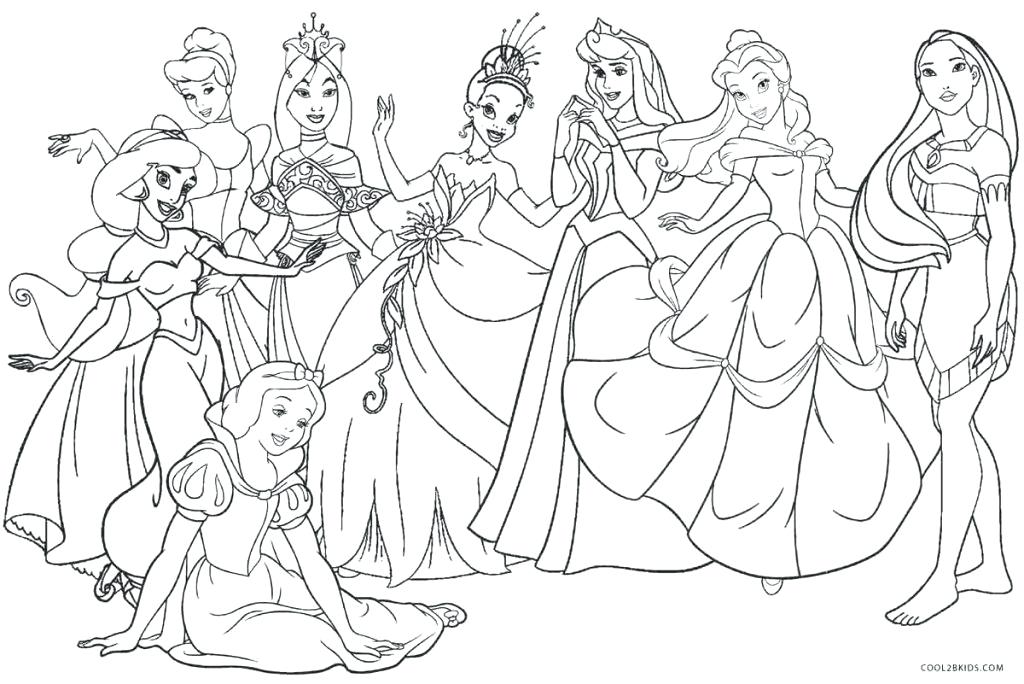 90 Princess Printable Coloring Page 5