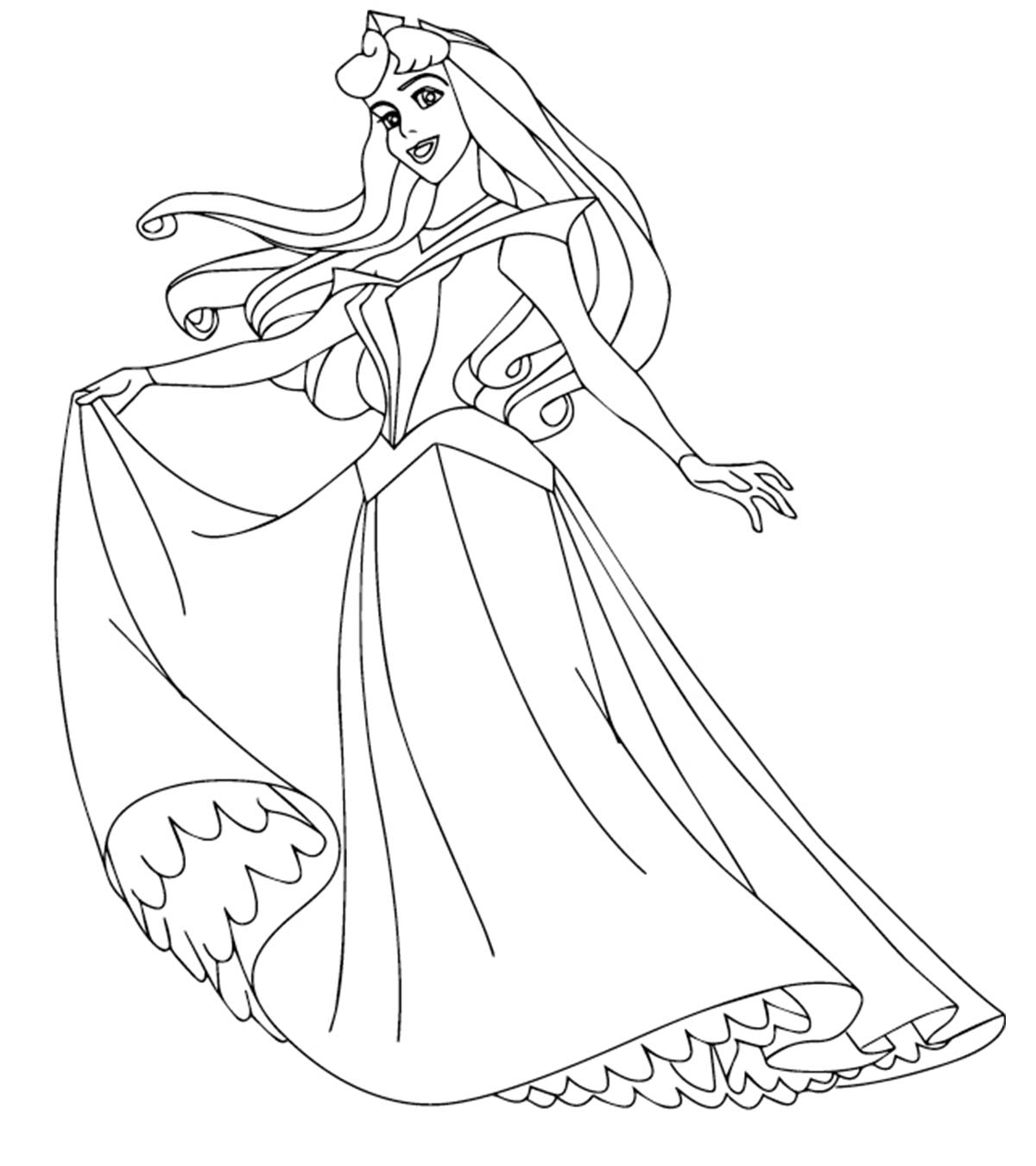 90 Princess Printable Coloring Page 53
