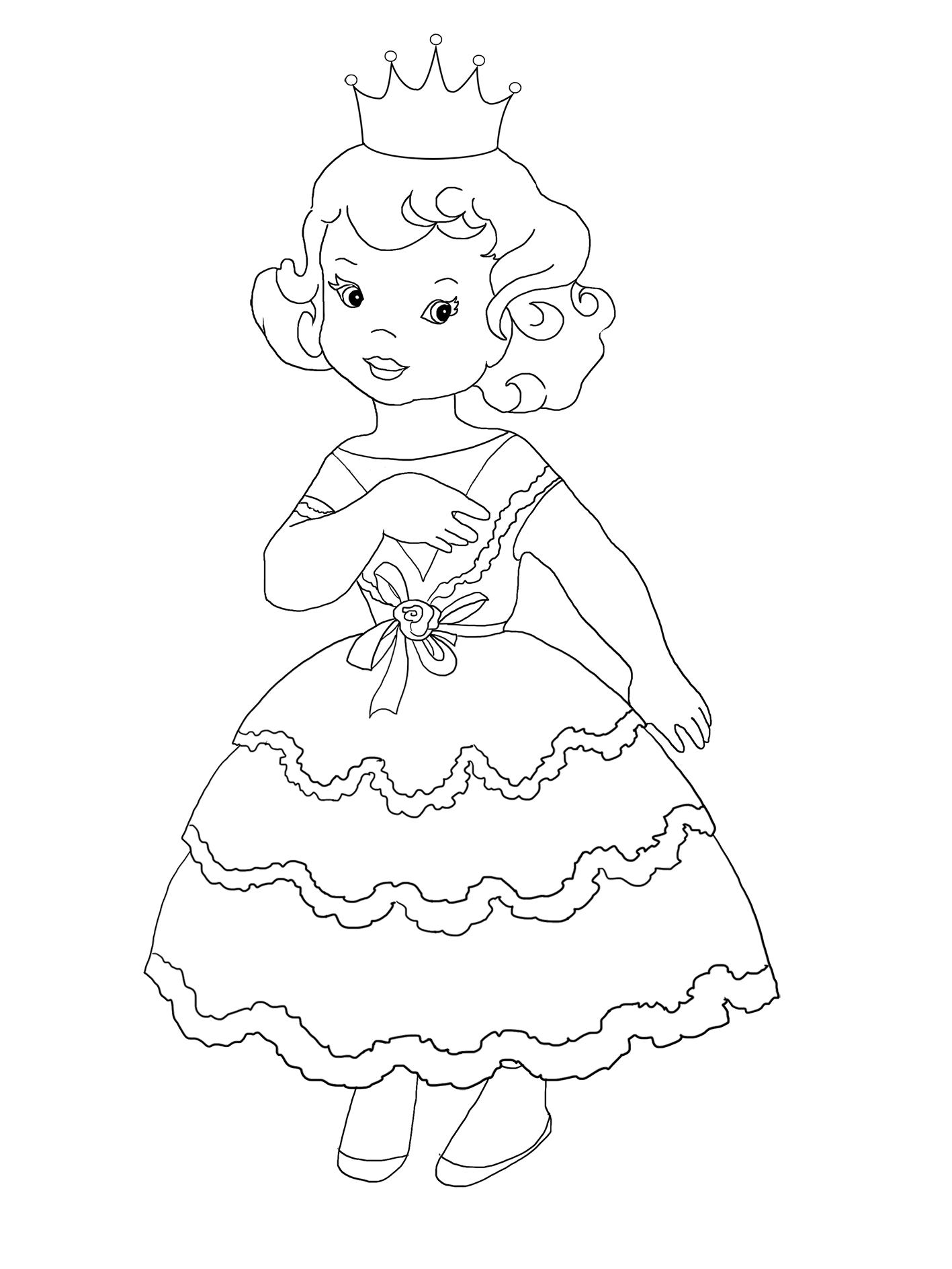 90 Princess Printable Coloring Page 57