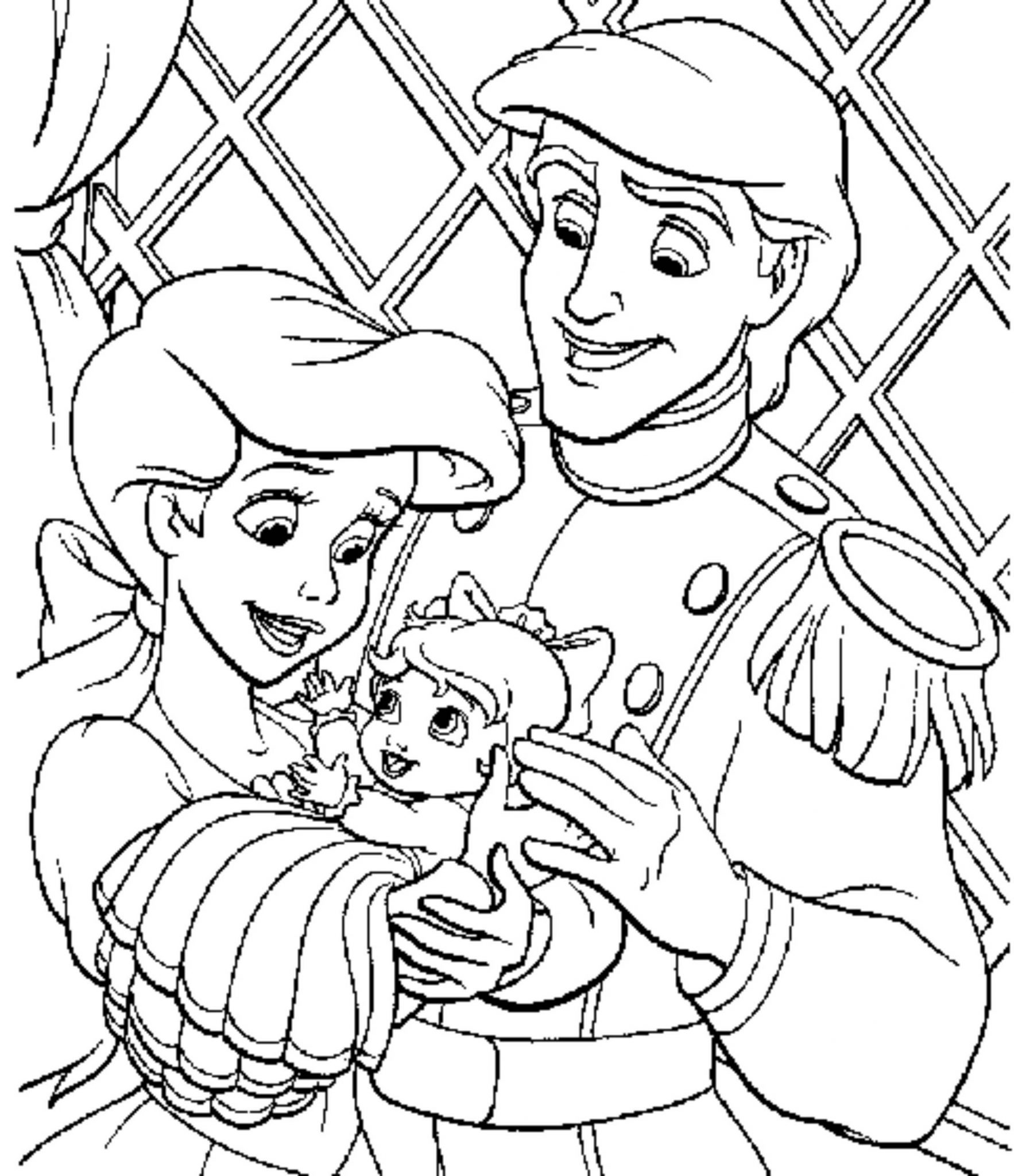 90 Princess Printable Coloring Page 60