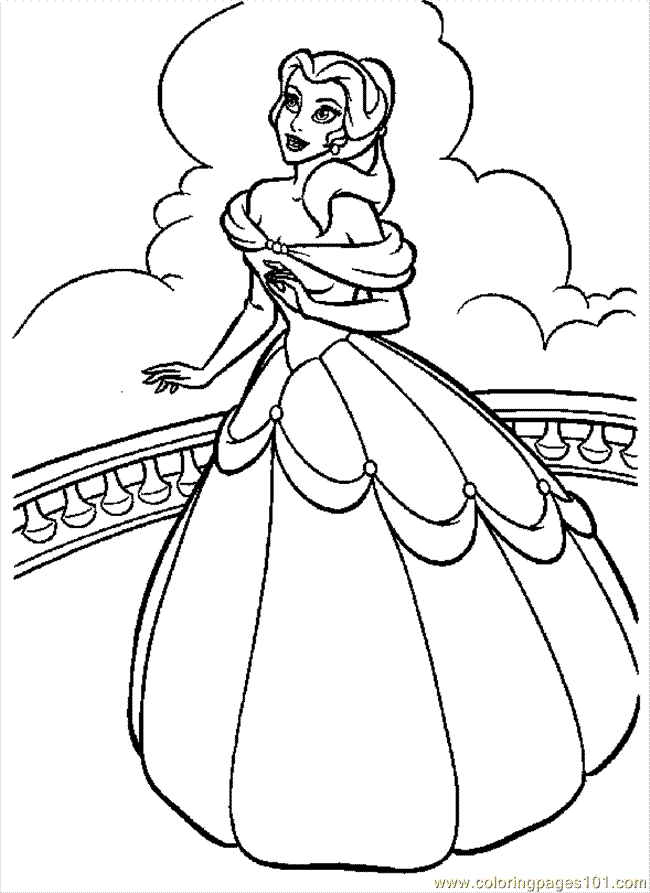 90 Princess Printable Coloring Page 62