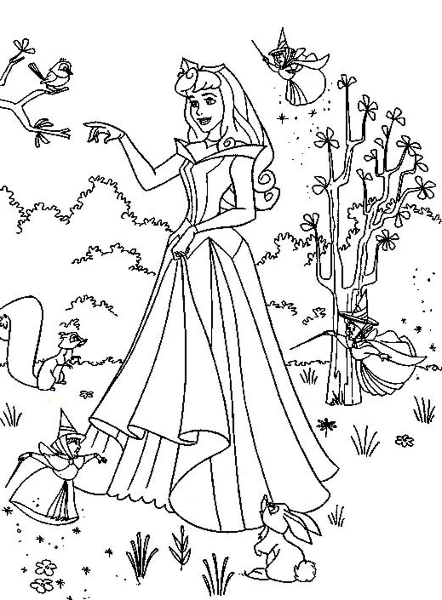 90 Princess Printable Coloring Page 64