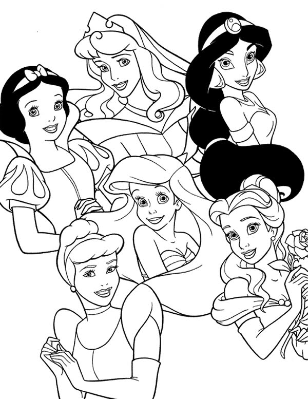 90 Princess Printable Coloring Page 76