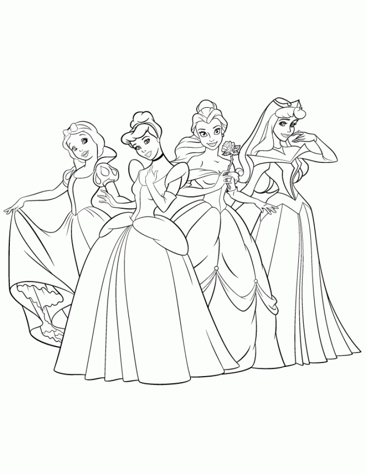 90 Princess Printable Coloring Page 80