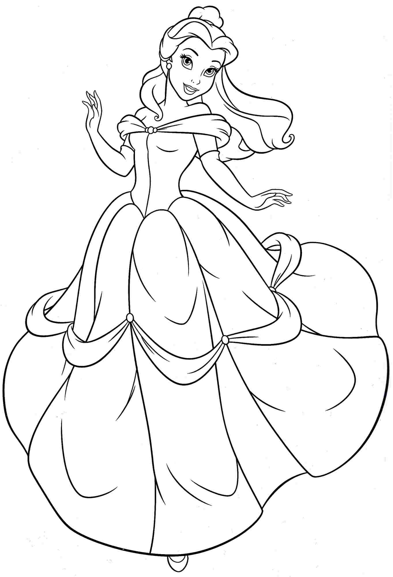 90 Princess Printable Coloring Page 86