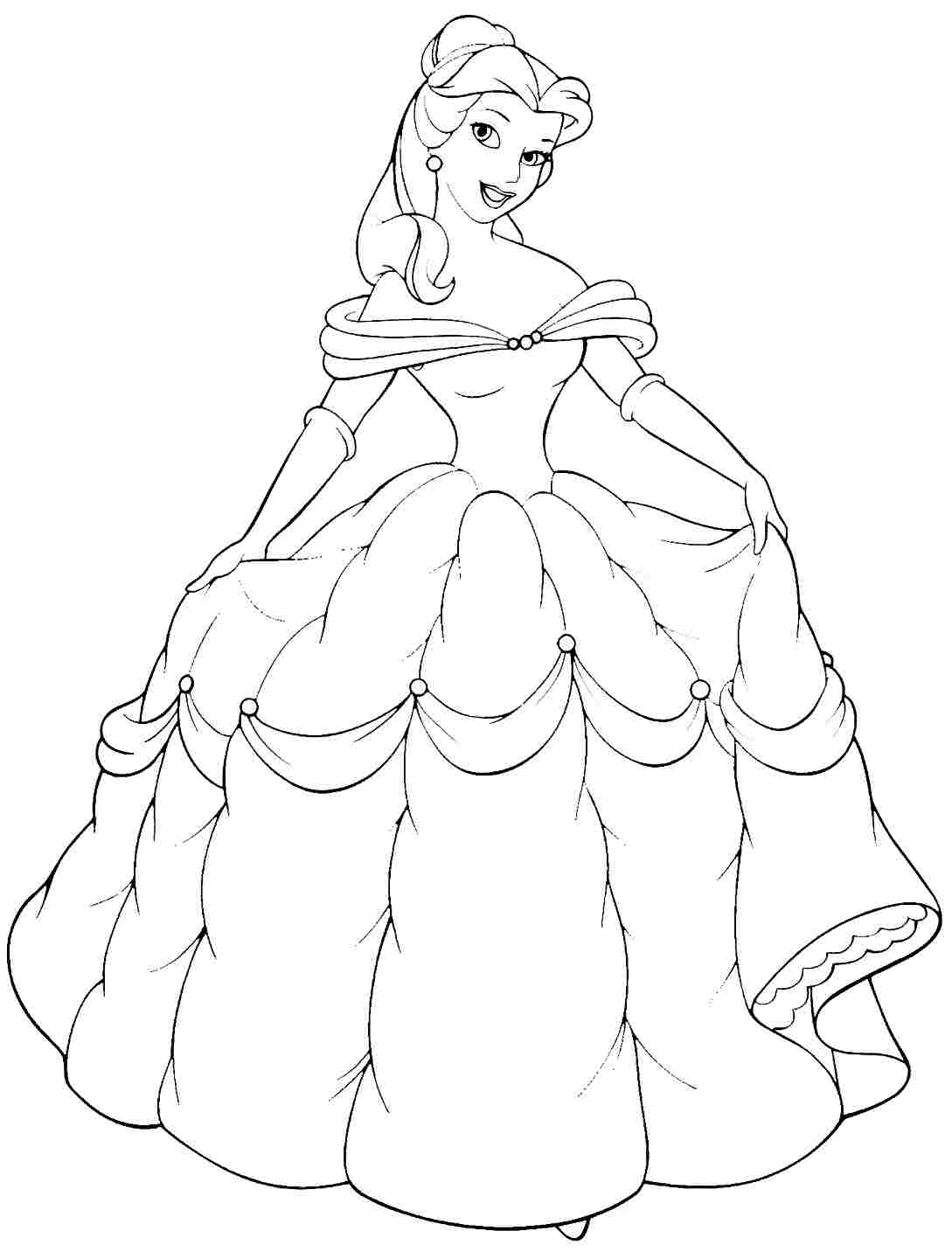 90 Princess Printable Coloring Page 91
