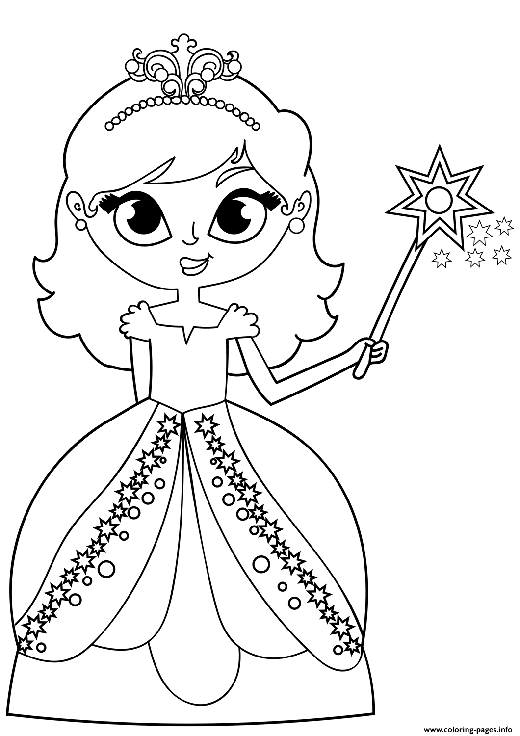 90 Princess Printable Coloring Page 98