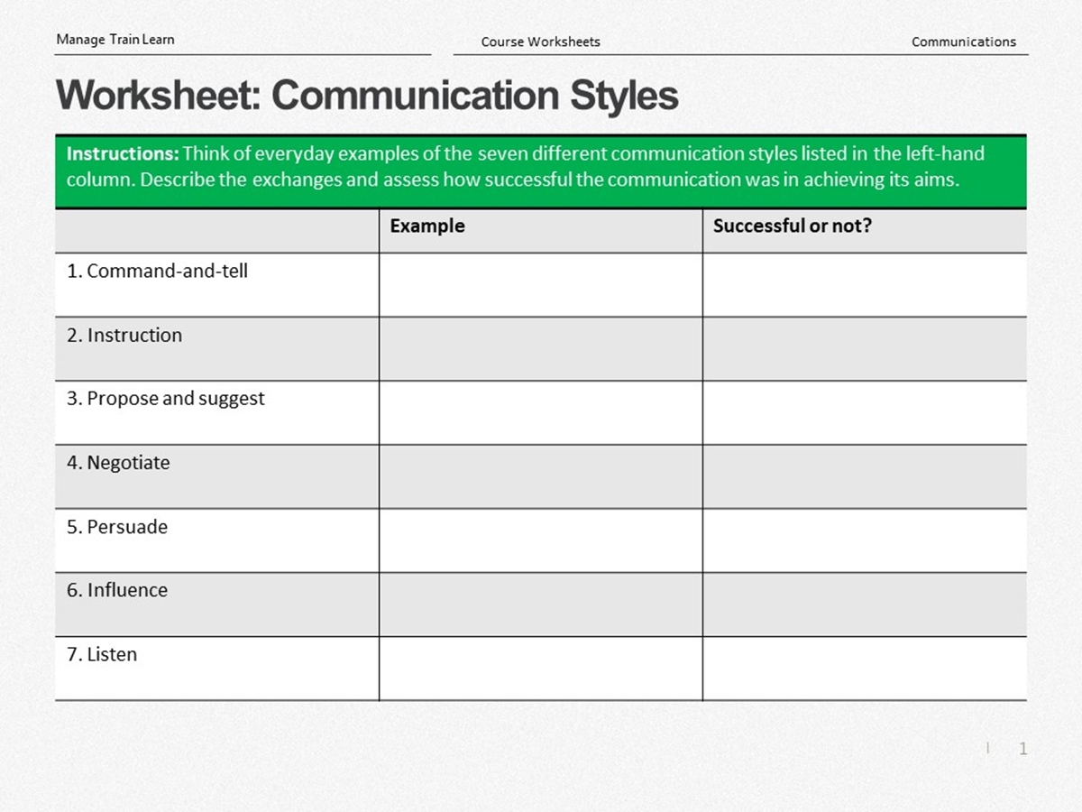 90 Printable Assertive Communication Worksheet 11