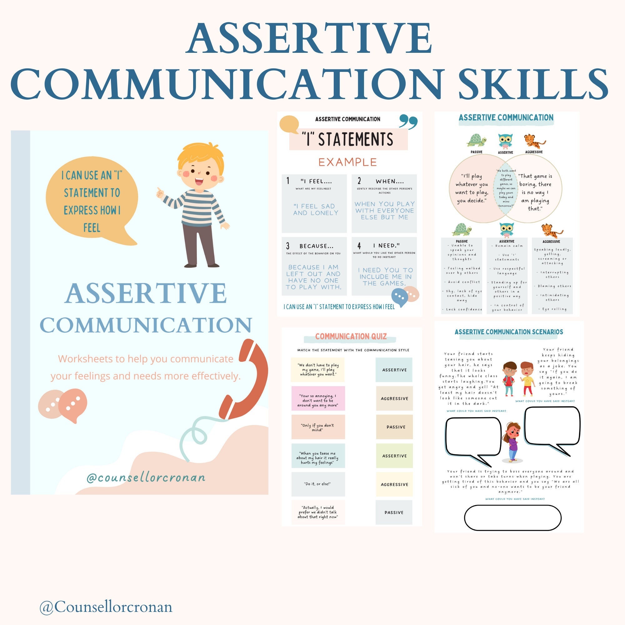 90 Printable Assertive Communication Worksheet 29