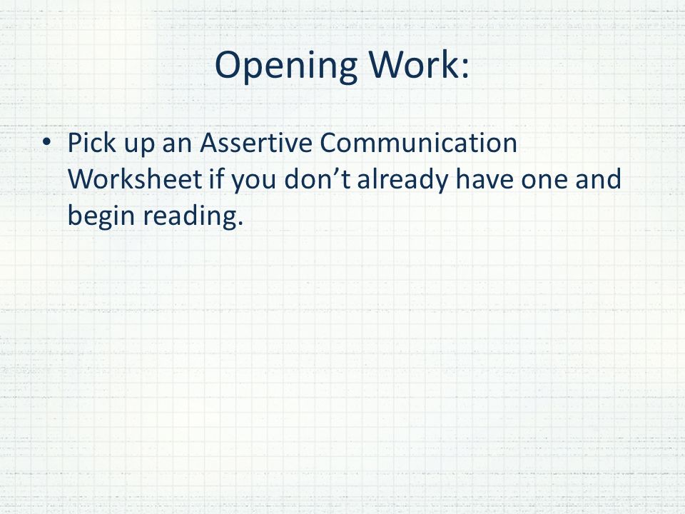 90 Printable Assertive Communication Worksheet 4