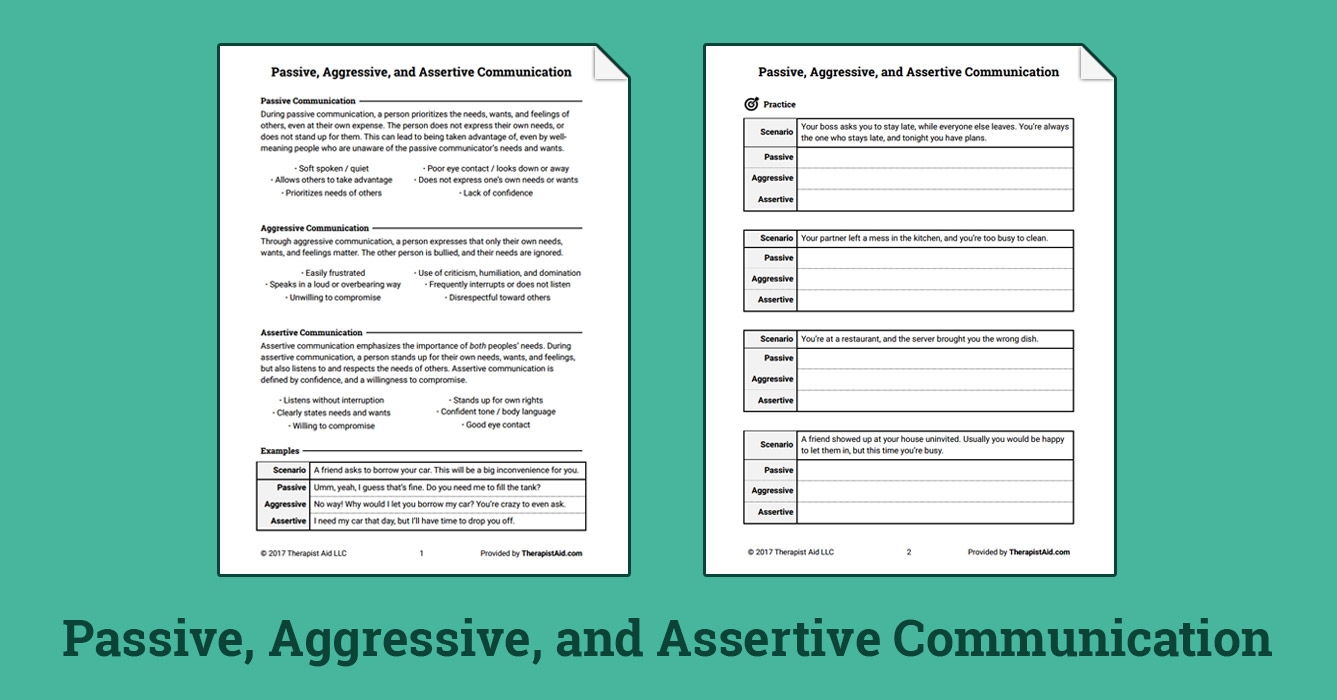 90 Printable Assertive Communication Worksheet 41